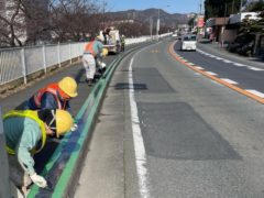 富士川身延線道路利用環境改善工事（除草工）
